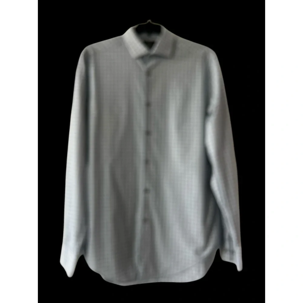 CALVIN KLEIN Men's Slim Fit STRETCH Dress SHIRT Blue 15-15.5 34/35 Size Medium M
